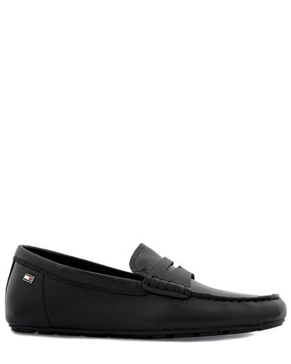 Tommy Hilfiger Flag Leather Driver Loafer