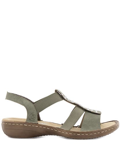 Rieker Grön Sandal