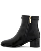 Tommy Hilfiger TH Buckle Riding Mid Heel Boot