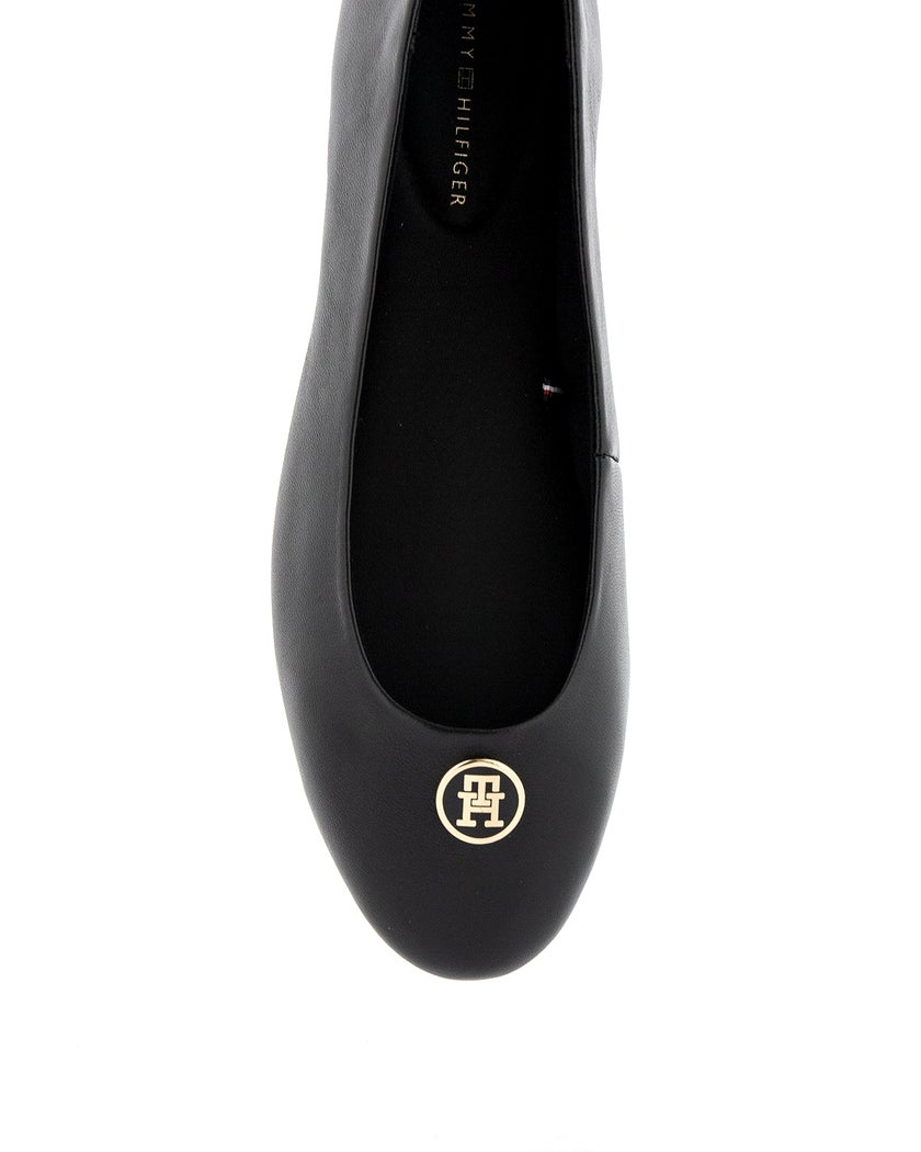 Tommy Hilfiger TH Plate Leather Ballerina