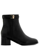 Tommy Hilfiger TH Buckle Riding Mid Heel Boot