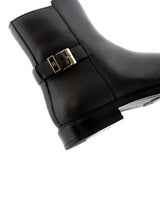 Tommy Hilfiger Buckle Leather Ankle Boot