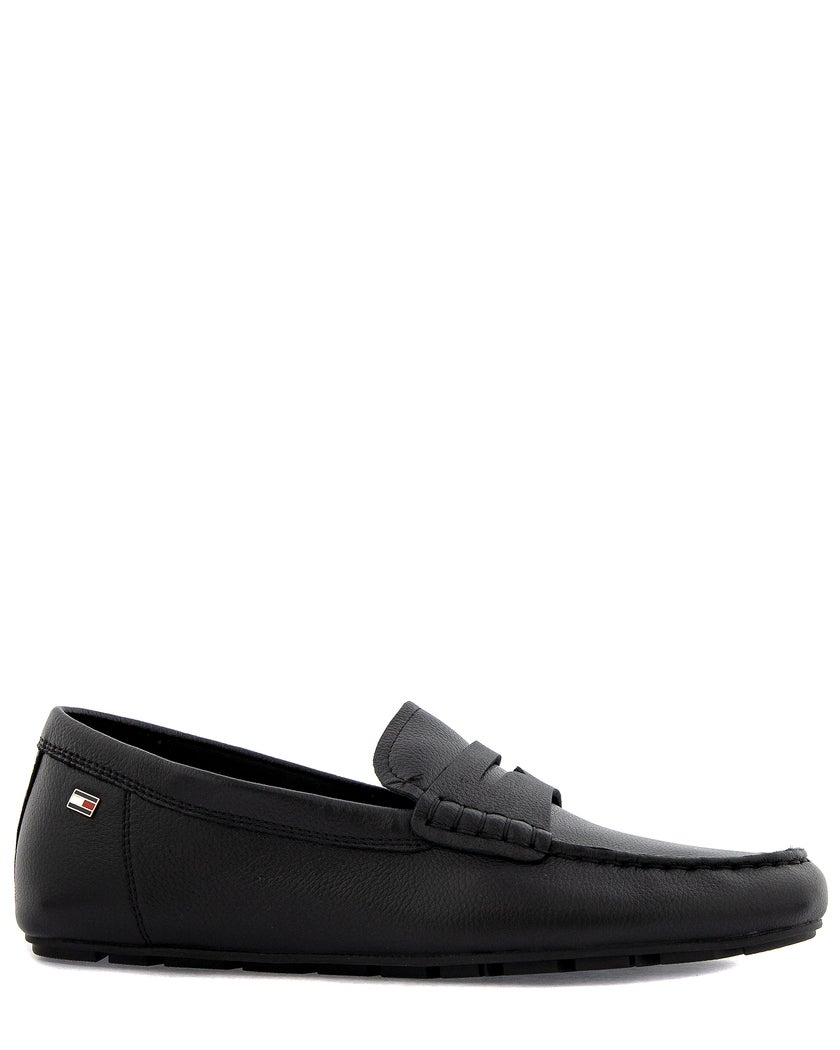 Tommy Hilfiger Flag Leather Driver Loafer