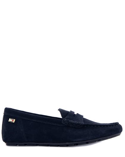 Tommy Hilfiger Flag soft suede driver loafer