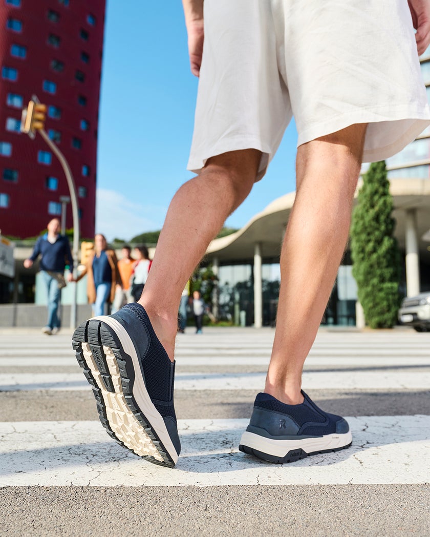 Rieker Blå Promenadsko