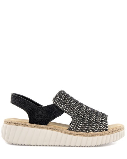 Rieker Svart Sandal