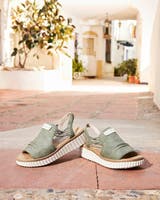 Rieker Grön Sandal